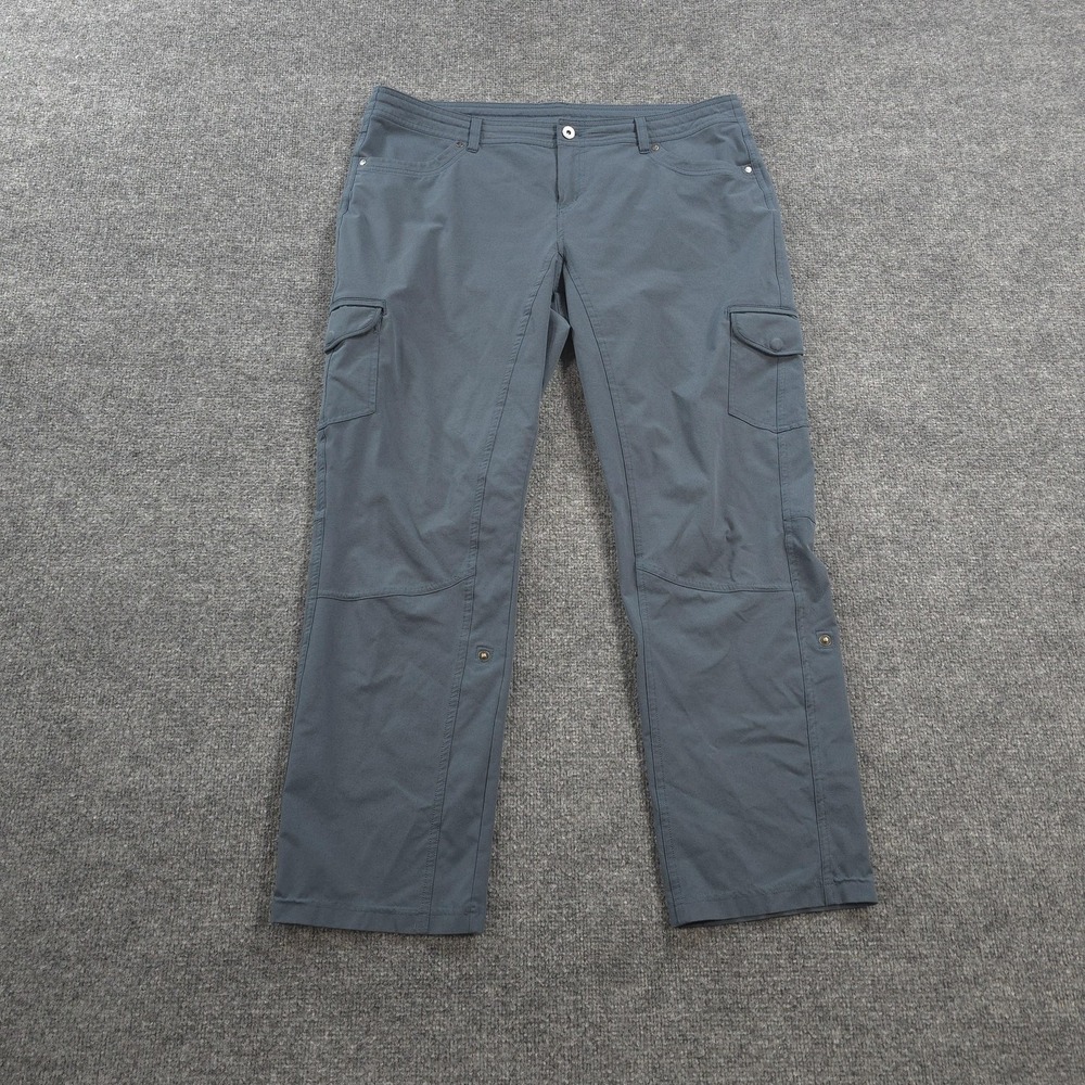 Kuhl Pants Womens 16 Short Blue Freeflex Roll-Up Cargo Hiking Outdoors Travel